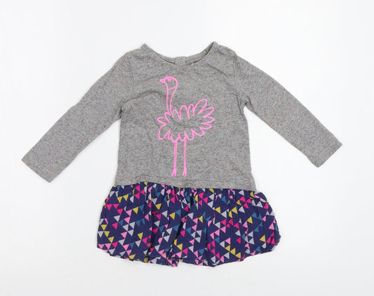 NEXT Baby Grey Geometric  A-Line  Size 12 Months