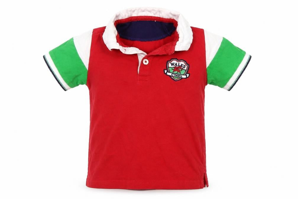 George Boys Red   Basic Polo Size 2 Years  - Wales