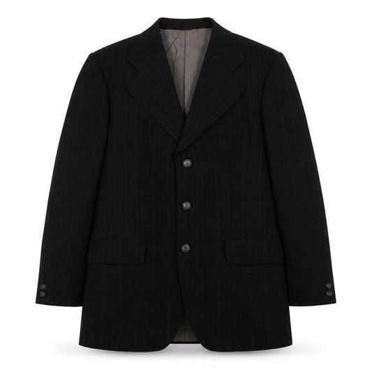 FRAME Mens Black Striped  Jacket Blazer Size 42