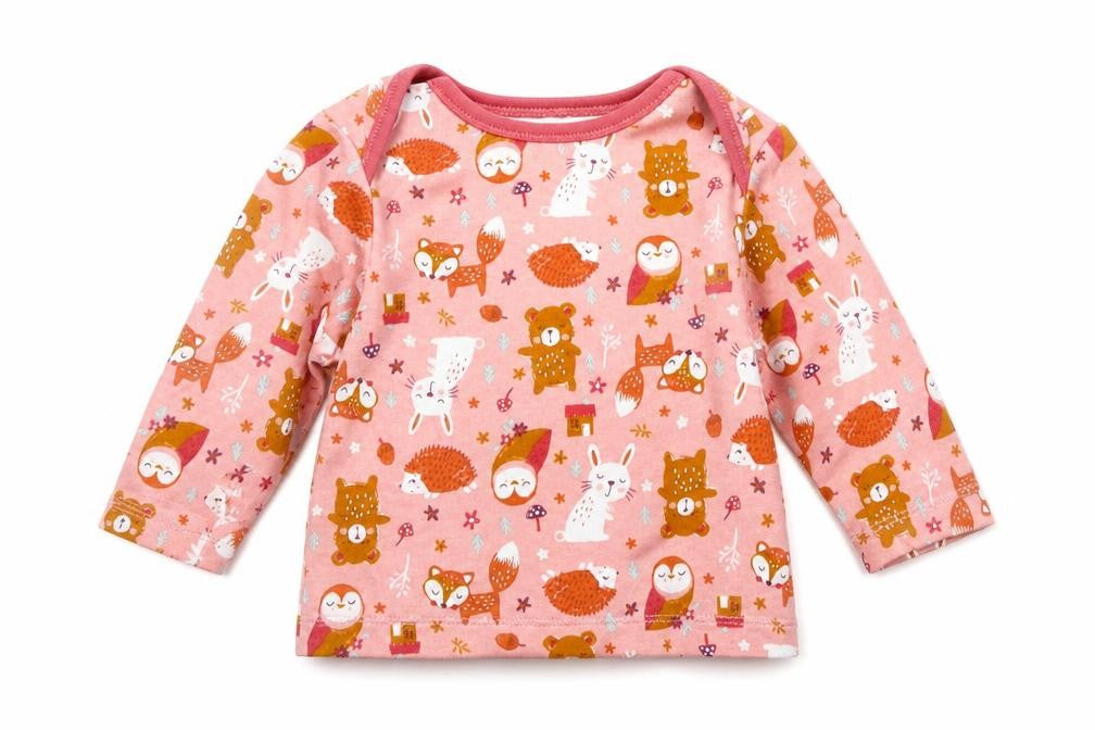 Nutmeg Girls Multicoloured Animal Print  Basic T-Shirt Size 3-6 Months