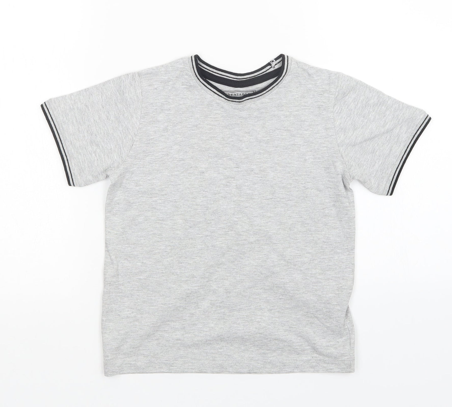 Matalan Boys Grey   Basic T-Shirt Size 5 Years