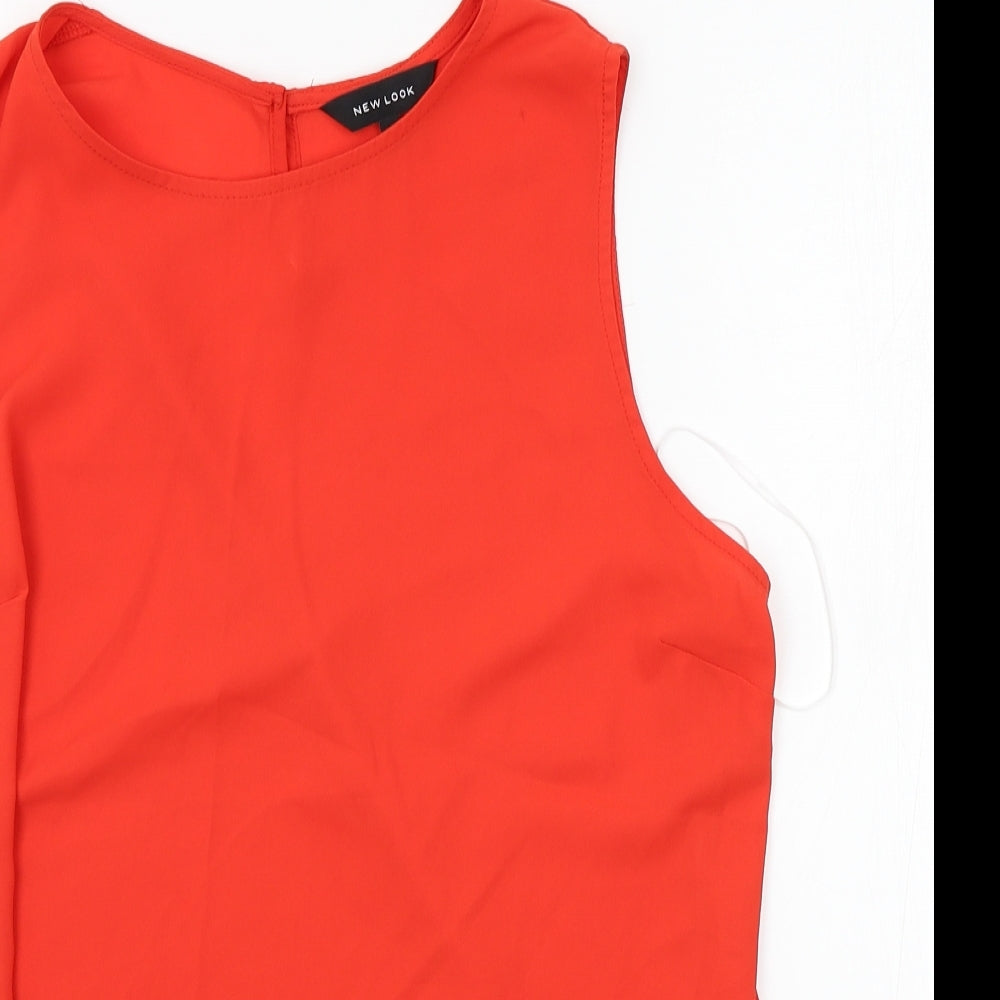 New Look Womens Red   Basic Blouse Size 12
