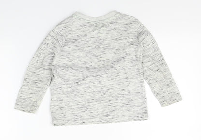 Preloved F&F Boys Grey   Basic T-Shirt Size 2-3 Years - Back
