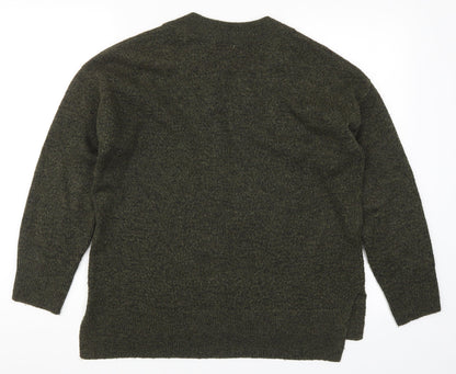 Tu Womens Green  Knit Pullover Jumper Size 12