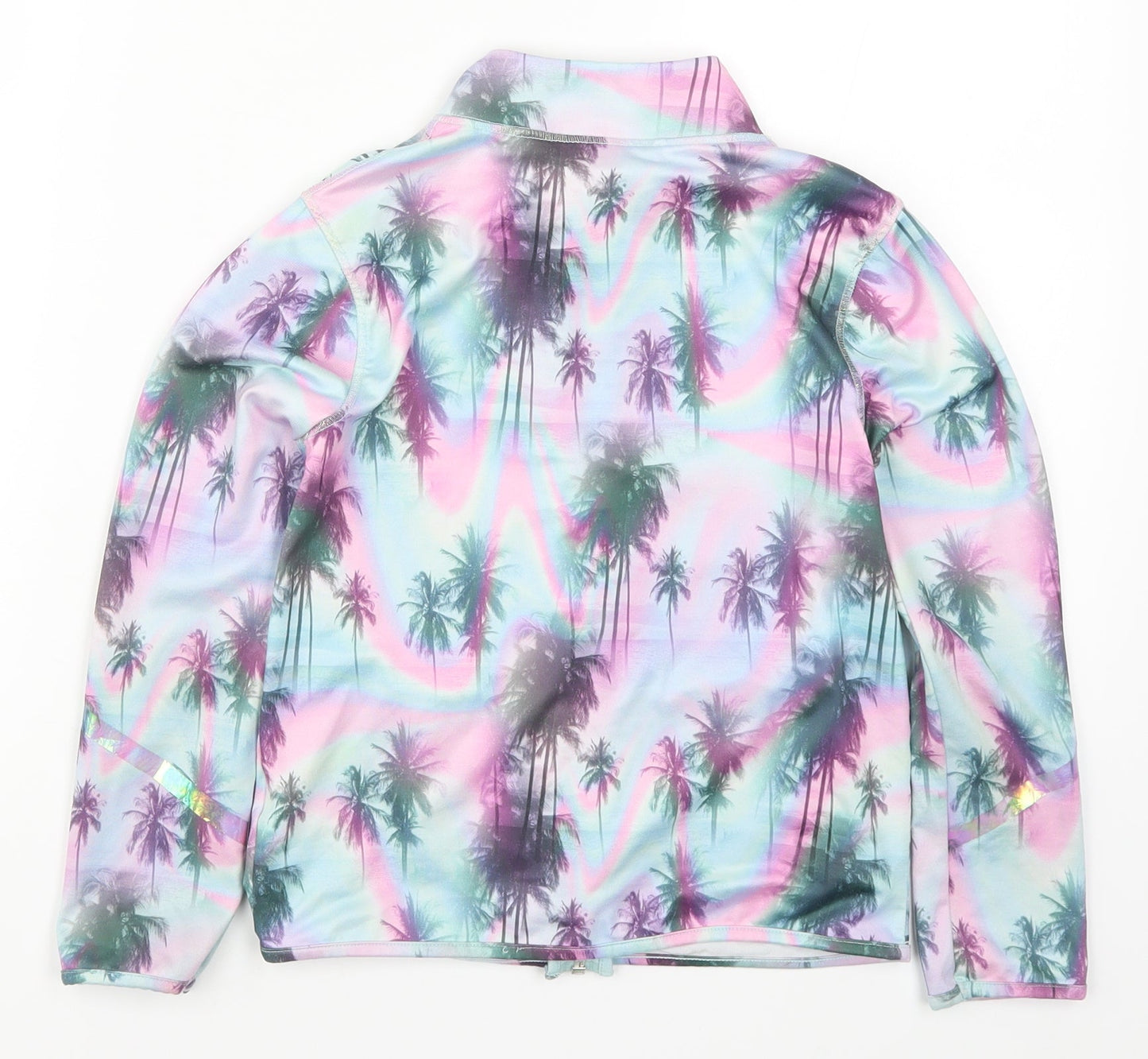NEXT Girls Multicoloured   Jacket  Size 8 Years  - Palm Trees