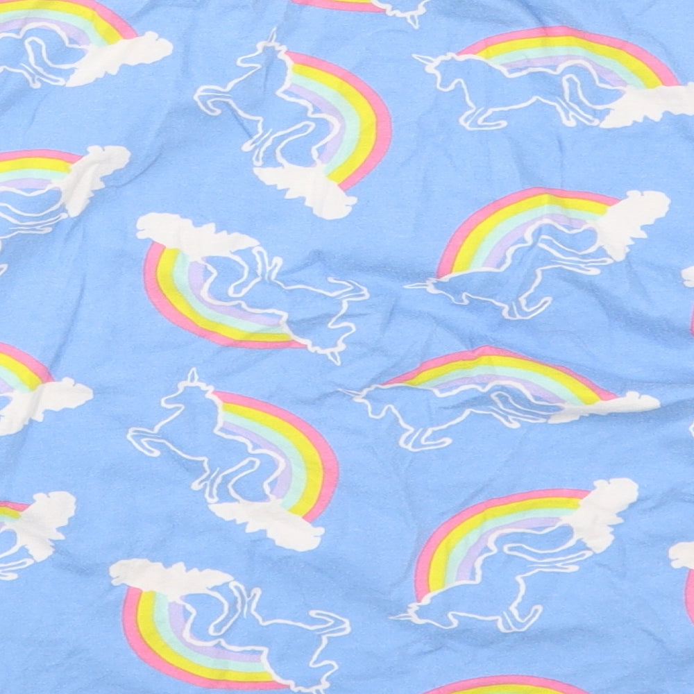 ASOS Womens Blue Solid  Top Pyjama Top Size 6  - Unicorns