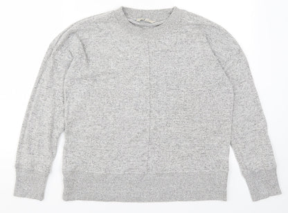 Next Womens Grey  Knit Pullover Jumper Size 14