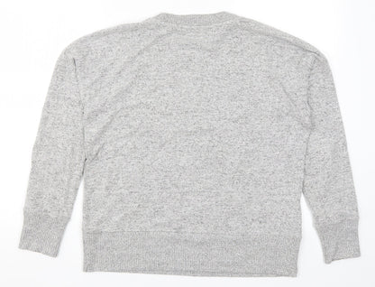 Next Womens Grey  Knit Pullover Jumper Size 14