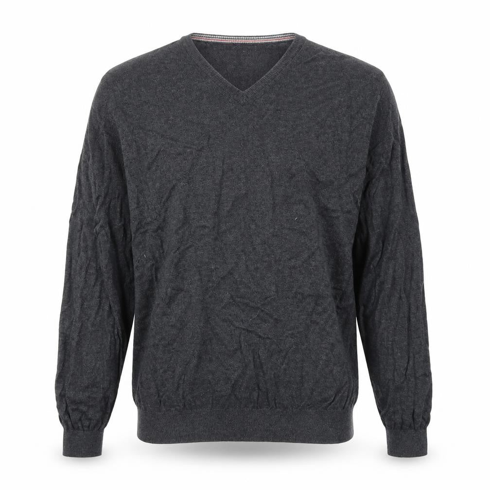 Palm Grove Mens Grey  Knit Pullover Jumper Size L