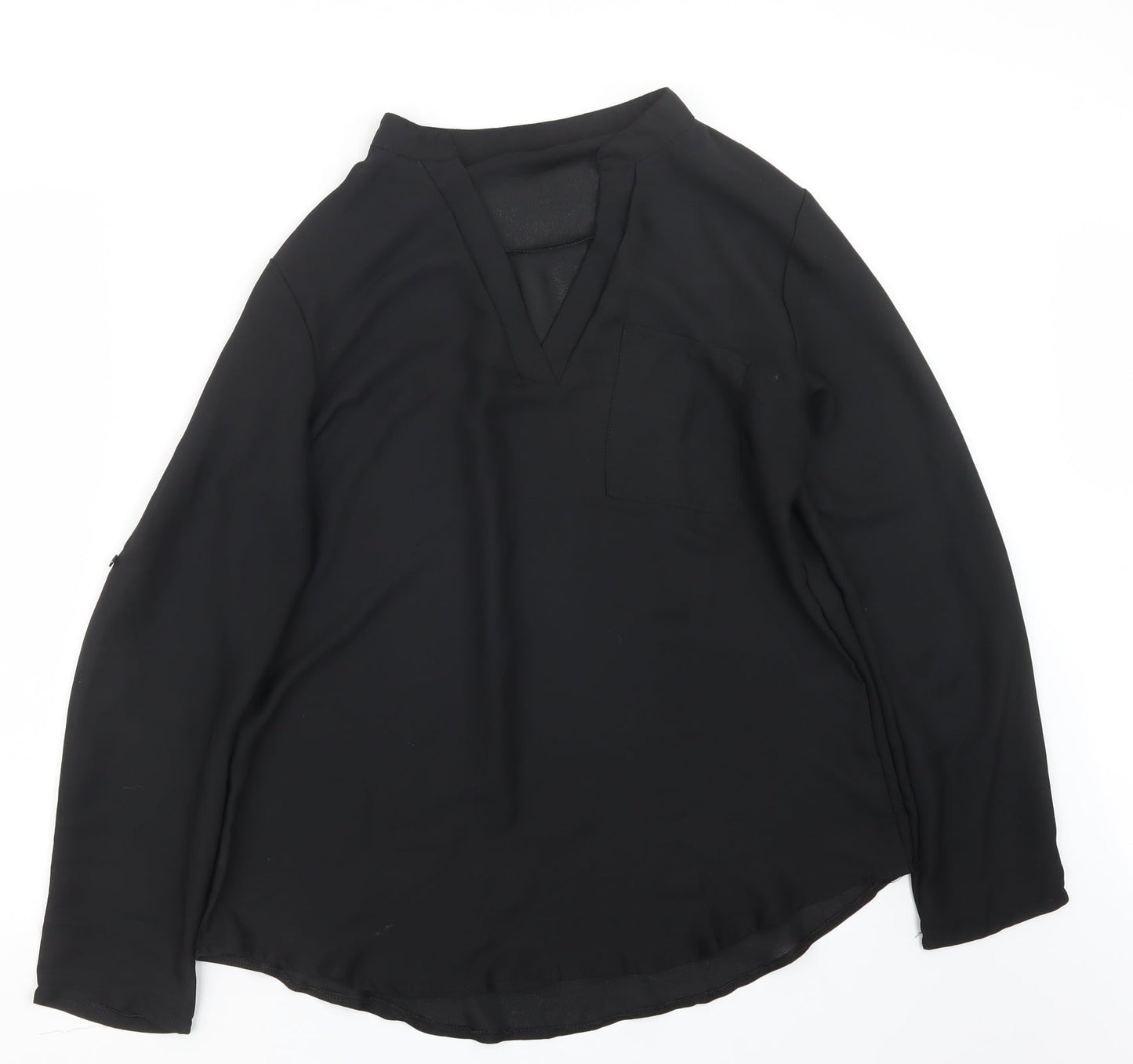 Preworn Womens Black   Basic Blouse Size L