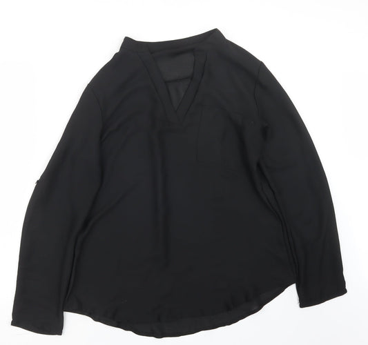 Preworn Womens Black   Basic Blouse Size L