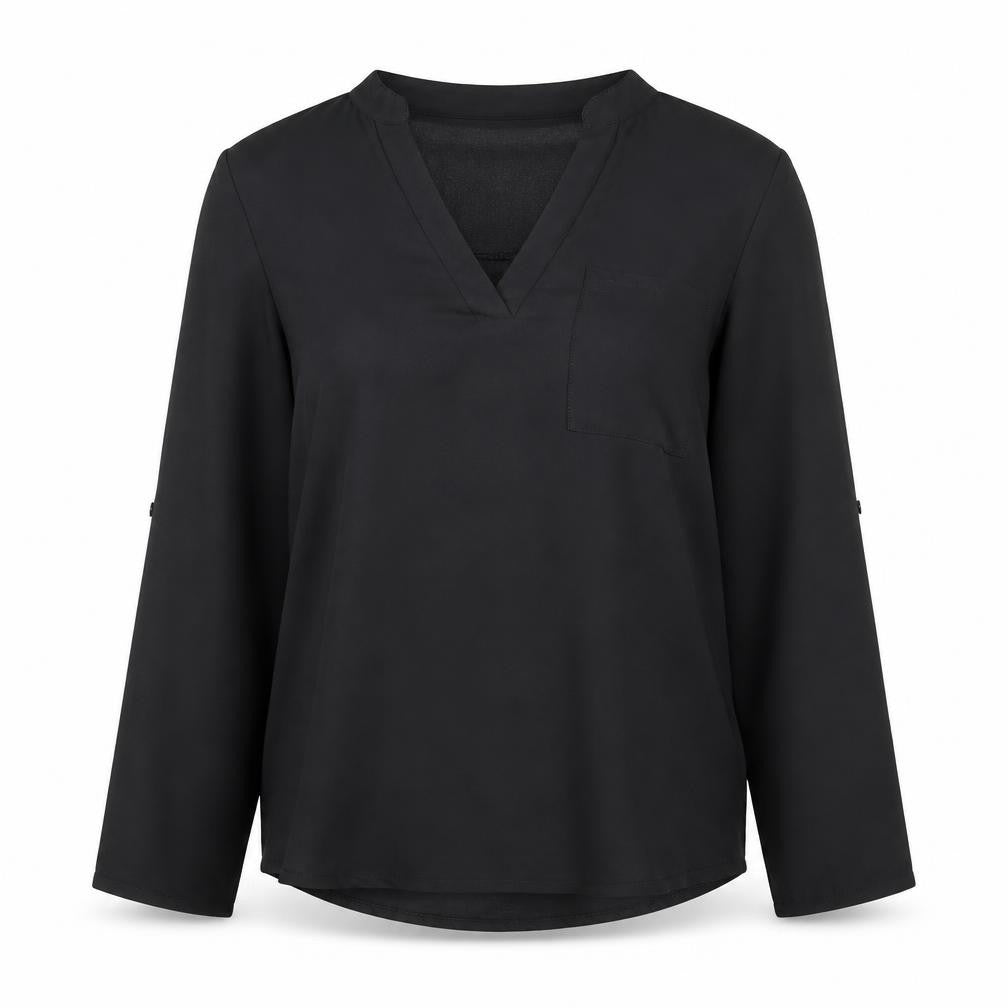 Preworn Womens Black   Basic Blouse Size L