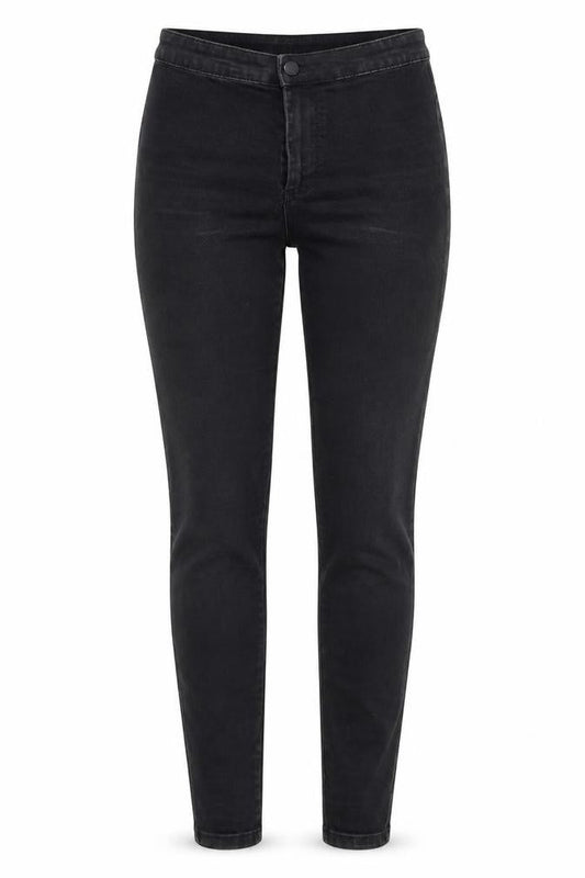 Denim Co. Womens Black  Denim Straight Jeans Size 10 L29 in