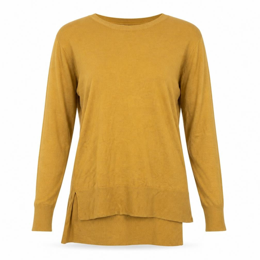 H&M Womens Yellow  Knit Pullover Jumper Size XS
