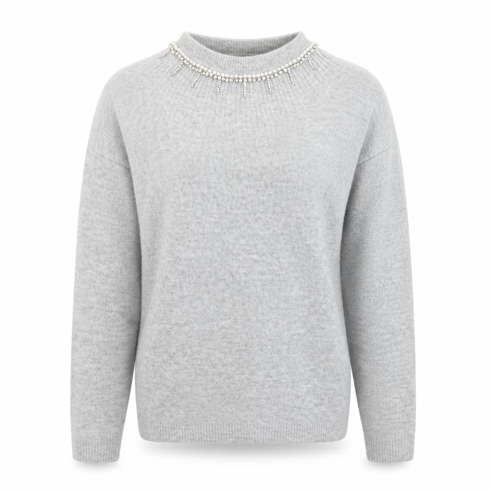 Dorothy Perkins Womens Grey  Knit Pullover Jumper Size 14