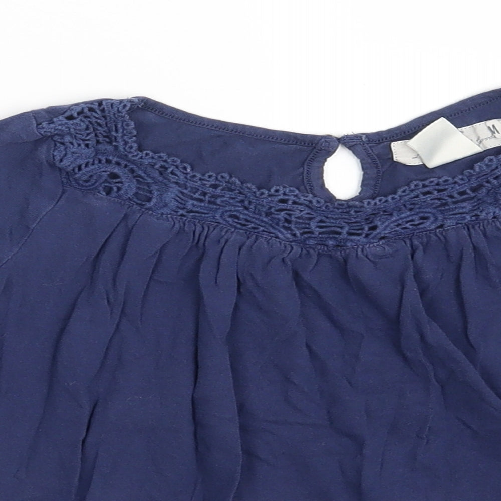 L.O.G.G  Girls Blue   Basic T-Shirt Size 6-7 Years