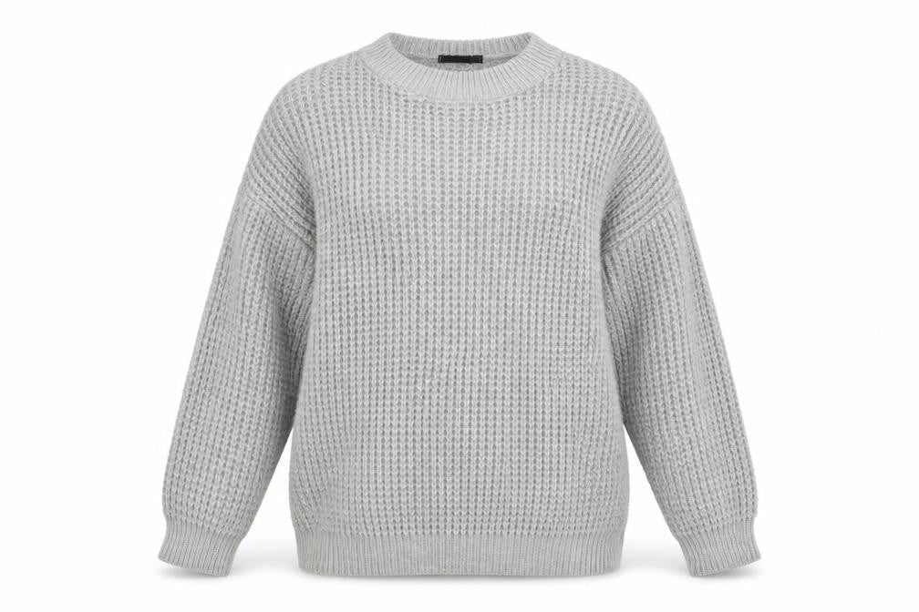 PRETTYLITTLETHING Womens Grey   Pullover Jumper Size 10