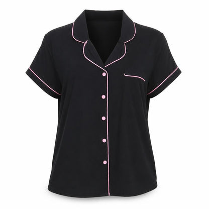 Peacocks Womens Black   Basic Button-Up Size 10