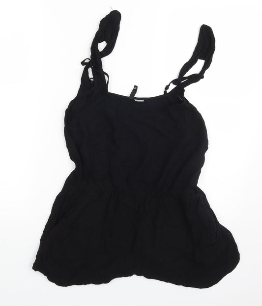 H&M Womens Black   Bodysuit One-Piece Size 12