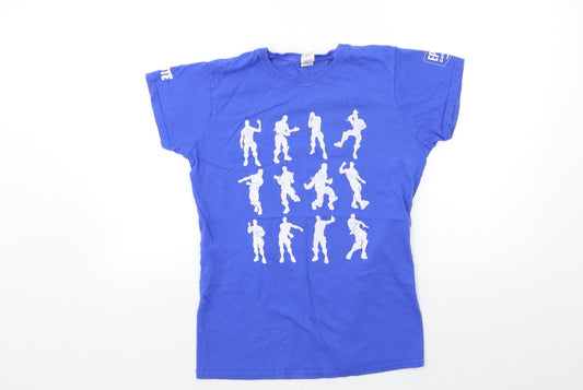 Gildan Womens Blue   Basic T-Shirt Size L  - epic games