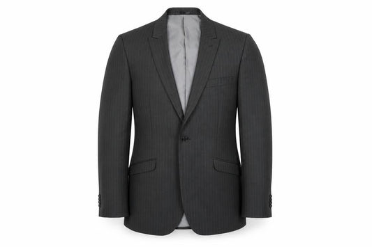 Burton Mens Black Striped  Jacket Blazer Size 42