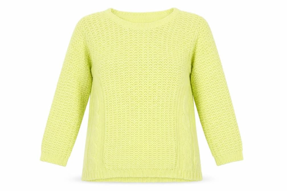 BHS Womens Yellow  Knit Pullover Jumper Size 14