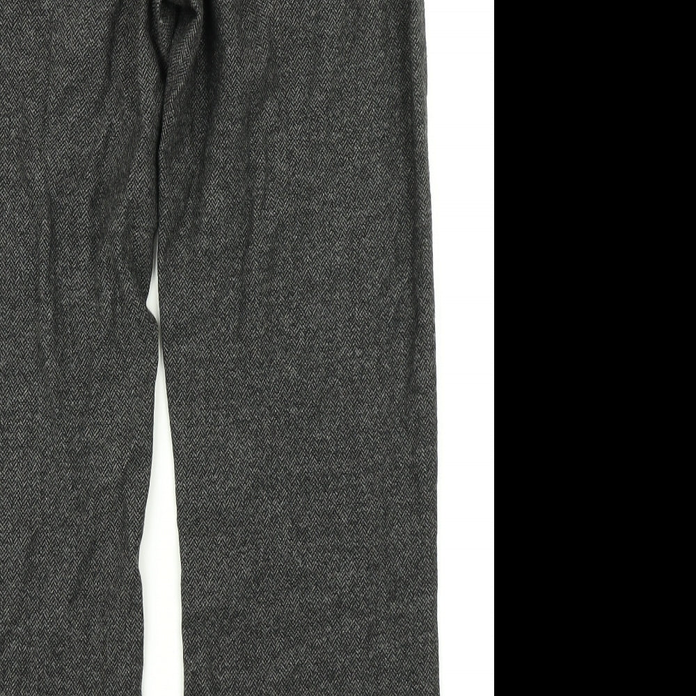 Preworn Womens Grey Herringbone  Dress Pants Trousers Size 34 in L28 in