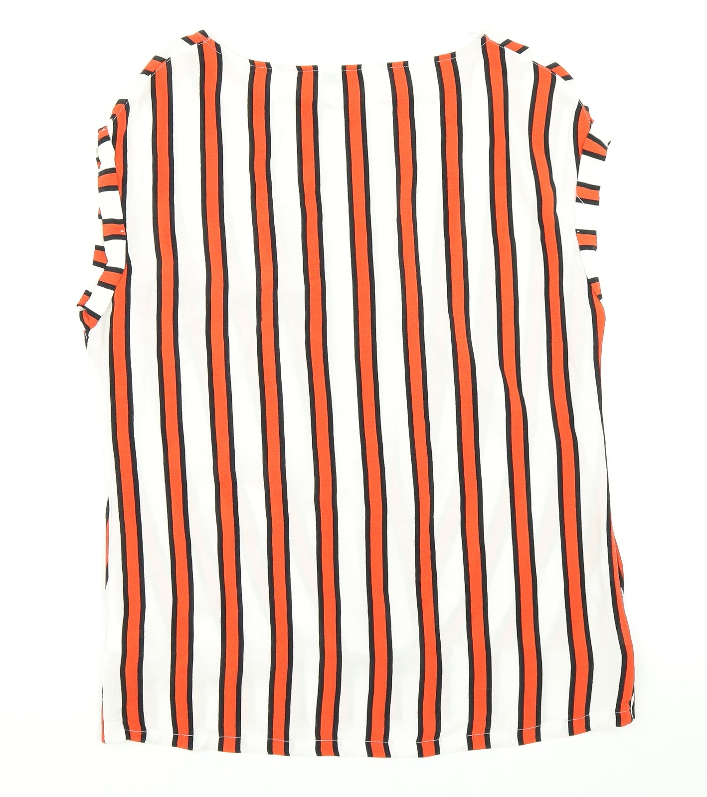 NEXT Womens Red Striped  Basic Blouse Size 10