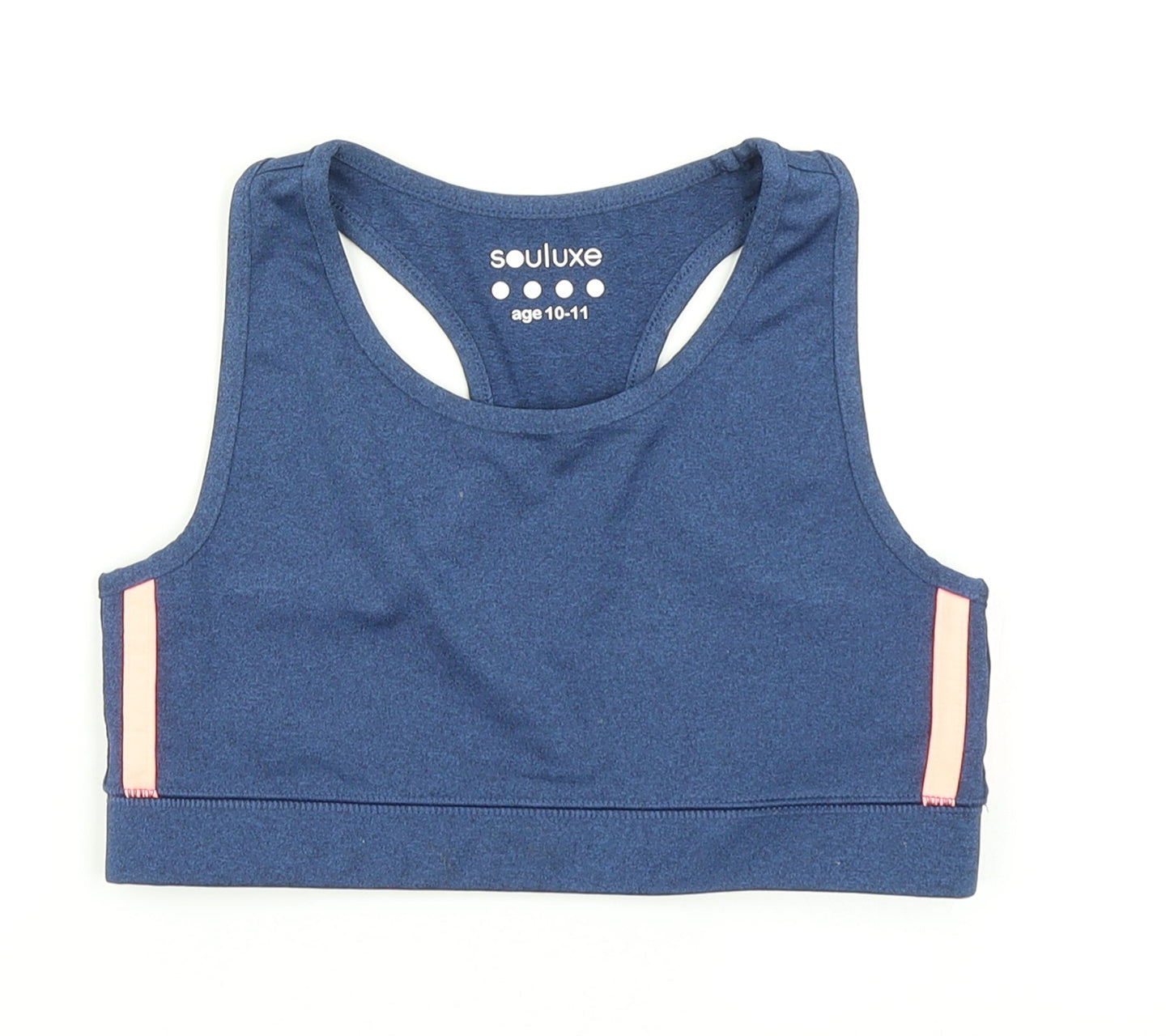 Souluxe Girls Blue   Cropped Tank Size 10-11 Years