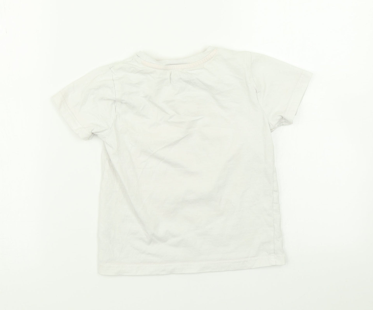 F&F Boys White   Basic T-Shirt Size 4-5 Years