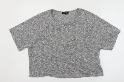 New Look Womens Grey  Jersey Basic T-Shirt Size 10