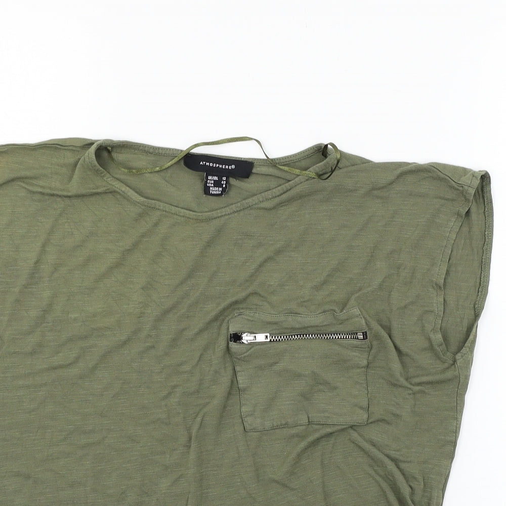 Atmosphere Womens Green  Jersey Basic T-Shirt Size 12