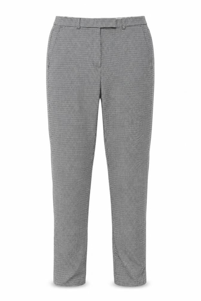 Marks & Spencer Womens Green Houndstooth  Trousers  Size 12 L25 in