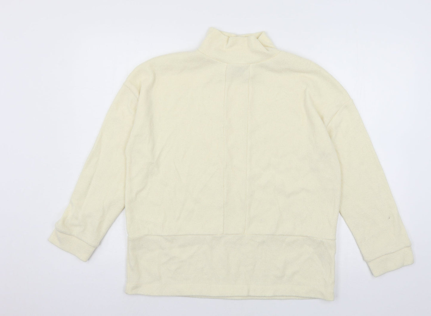 TU Womens Ivory  Jersey Basic T-Shirt Size 8