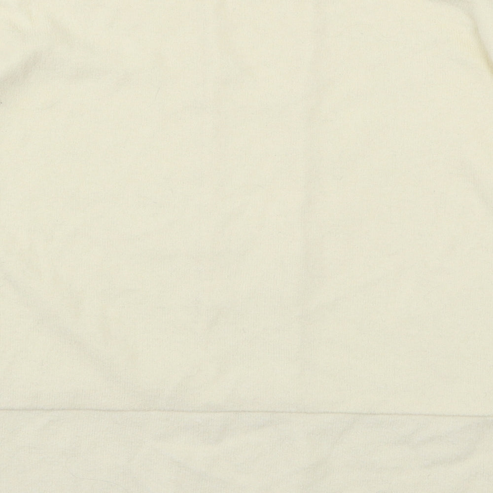 TU Womens Ivory  Jersey Basic T-Shirt Size 8