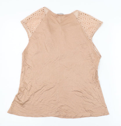 H&M Womens Pink  Jersey Basic T-Shirt Size M