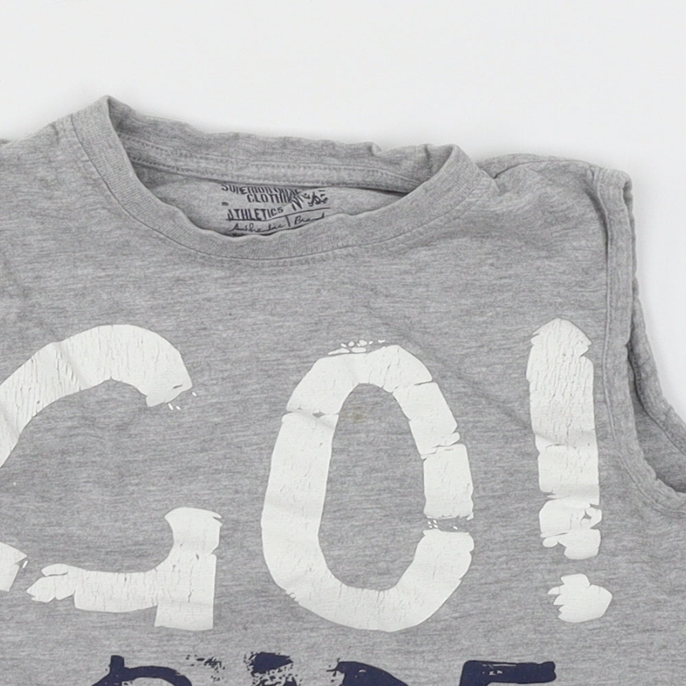 Matalan Boys Grey  Jersey Basic Tank Size 3 Years  - Ride the surf