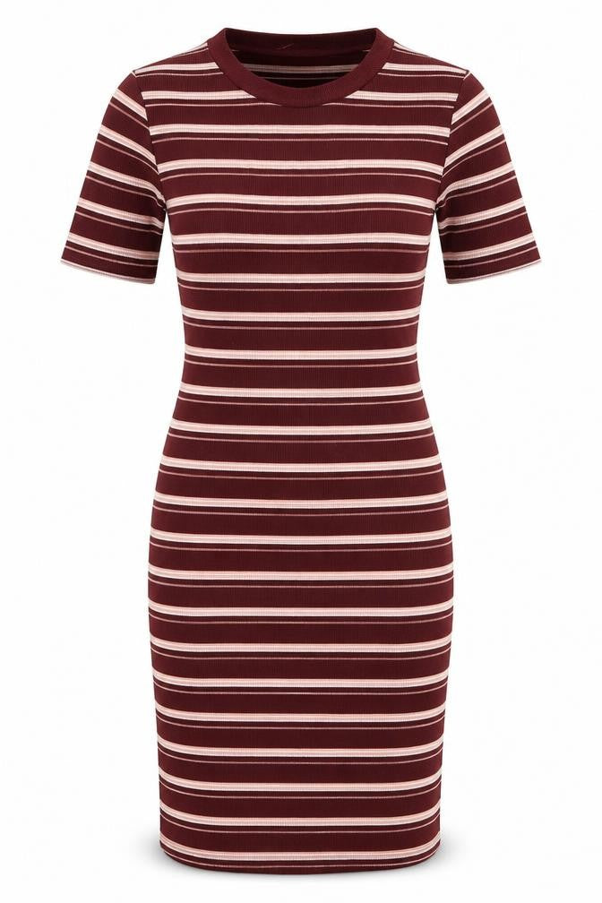 H&M Womens Multicoloured Striped  Pencil Dress  Size 4