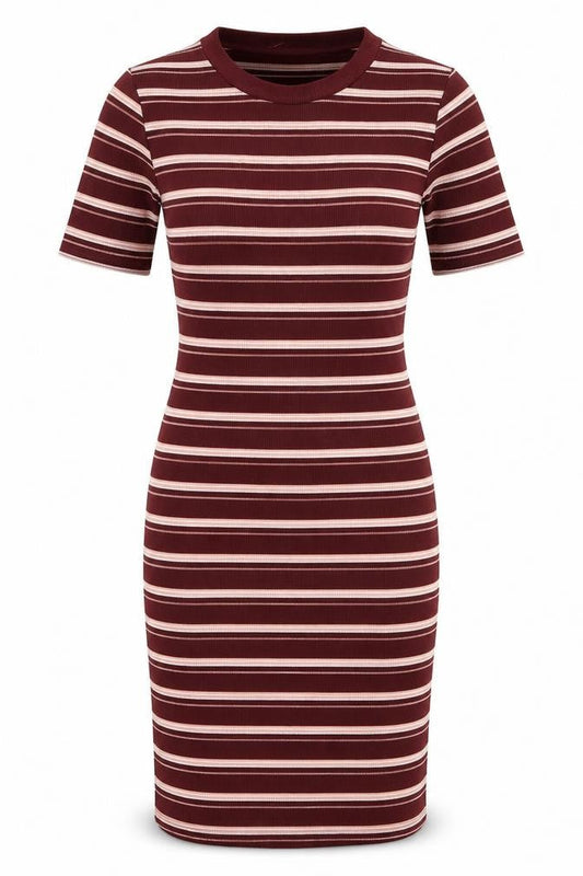 H&M Womens Multicoloured Striped  Pencil Dress  Size 4