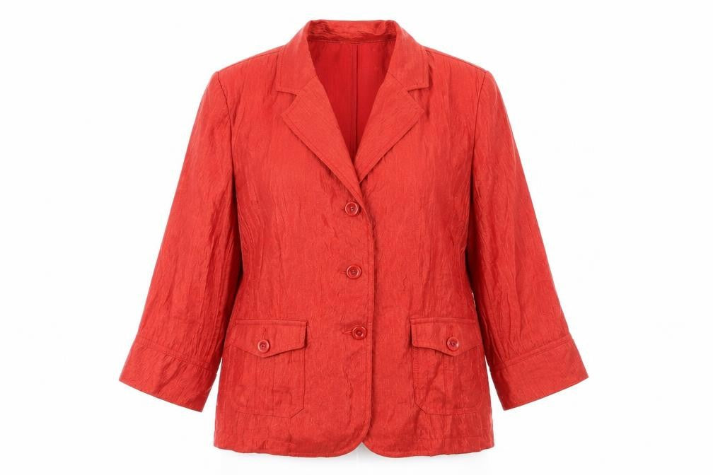 TanJay Womens Orange   Jacket Blazer Size 10