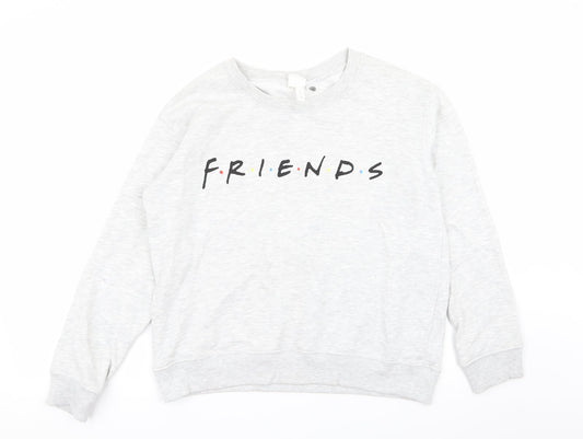 H&M Womens Grey   Pullover Jumper Size S  - friends