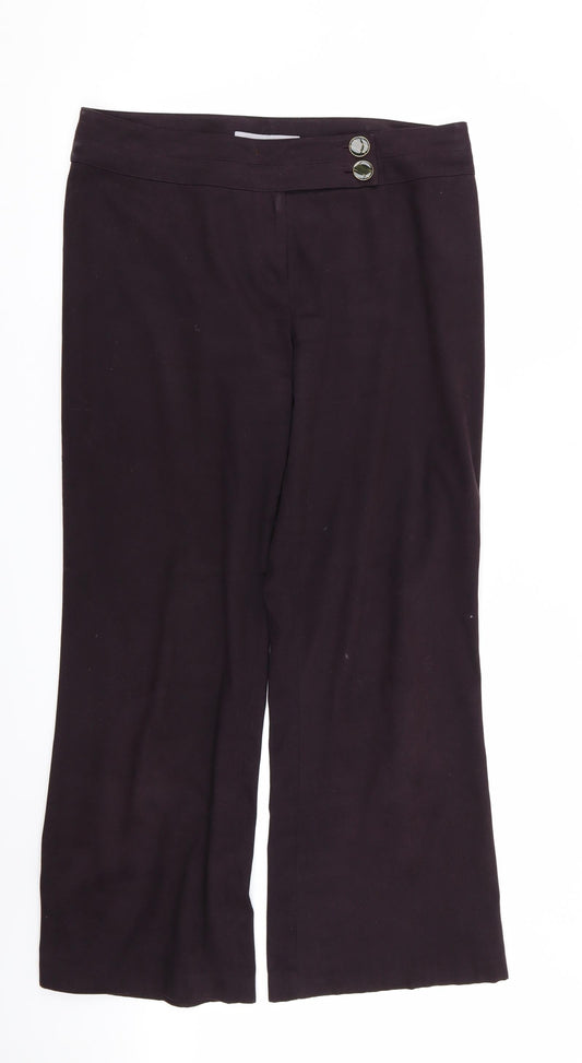 NEXT Womens Purple   Trousers  Size 14 L30 in