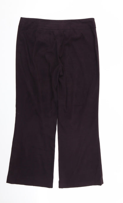 Next Womens Purple   Trousers  Size 14 L30 in