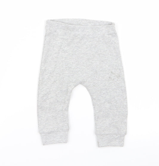 Matalan Girls Grey   Jogger Trousers Size 3-6 Months  - leggings