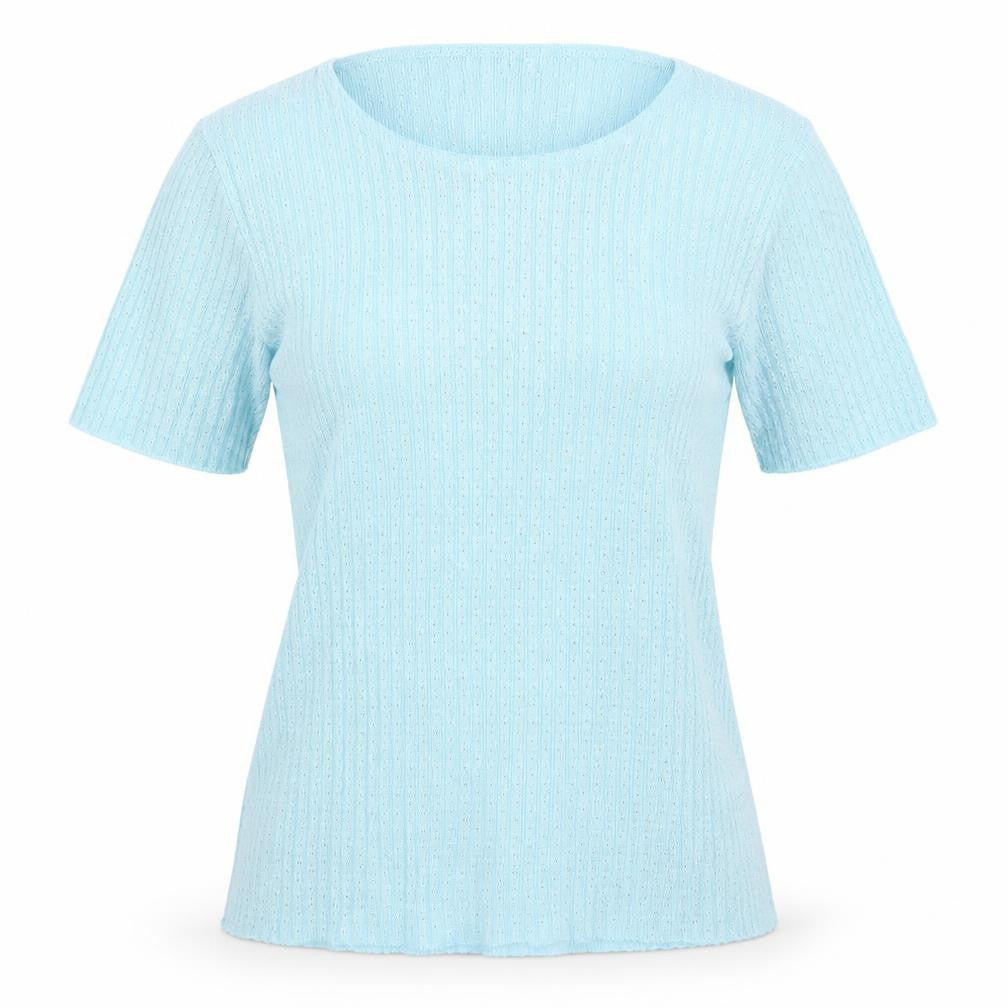 capers collection Womens Blue   Basic T-Shirt Size L