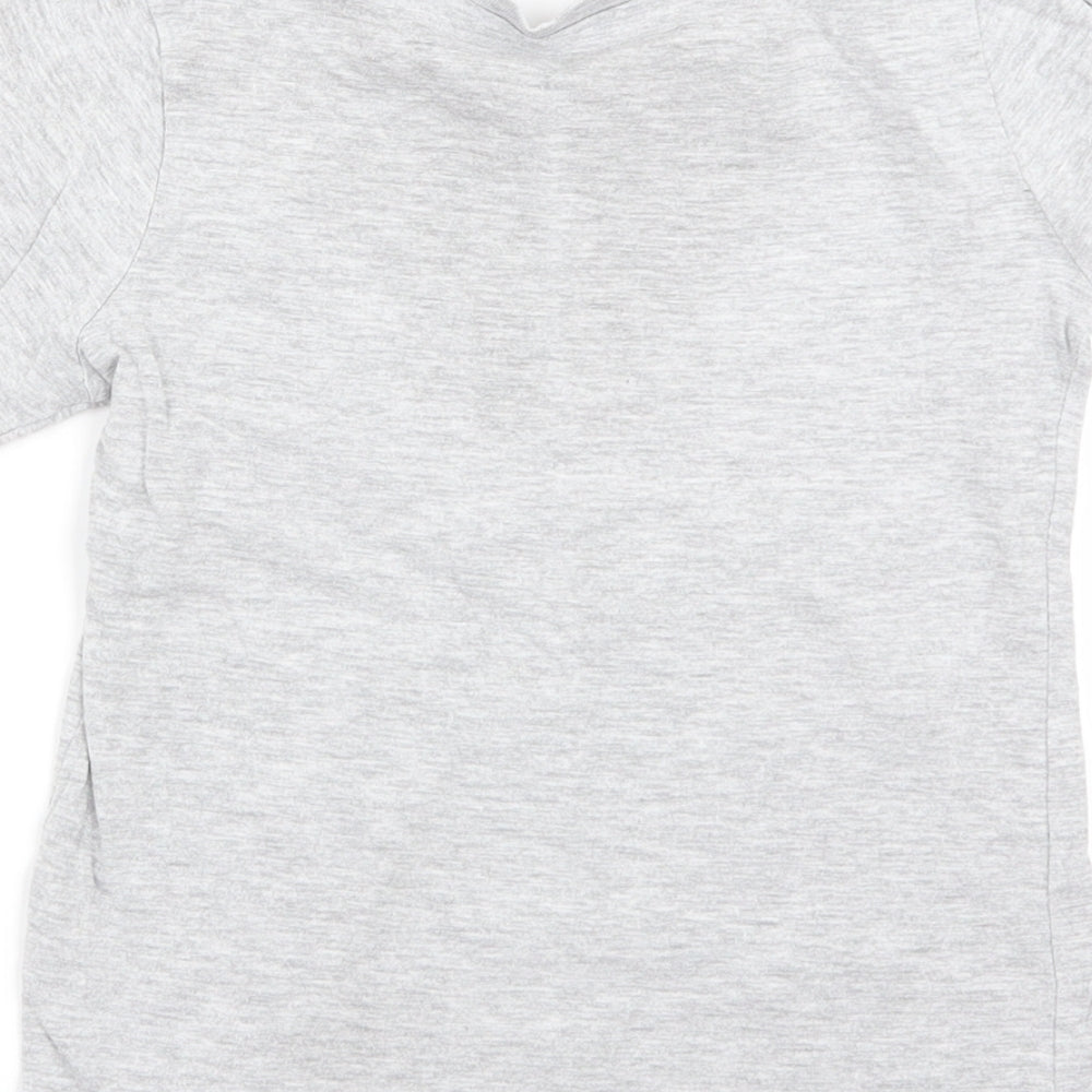 Asda George Girls Grey   Basic T-Shirt Size 4-5 Years