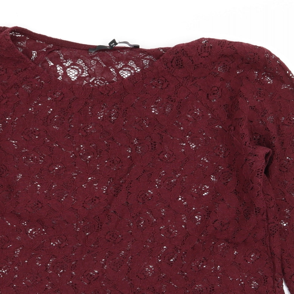 NEXT Womens Pink Floral  Basic Blouse Size 10