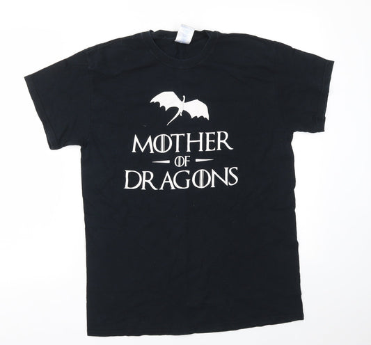 Gildan Mens Black    T-Shirt Size M