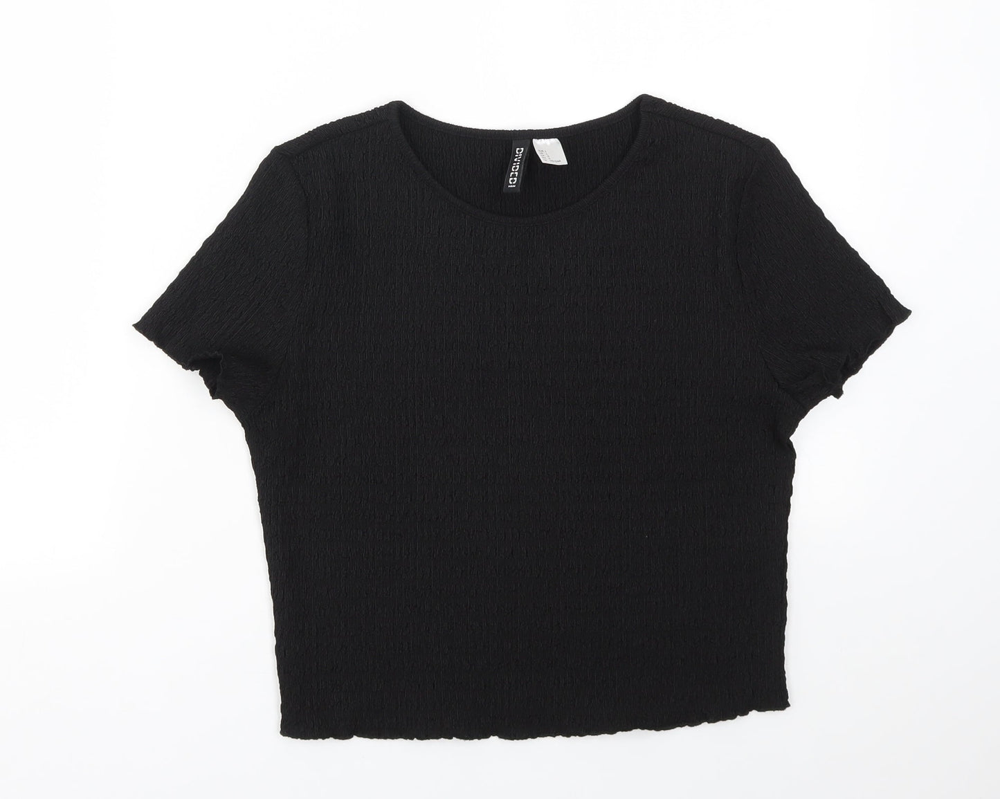 H&M Womens Black   Basic T-Shirt Size L