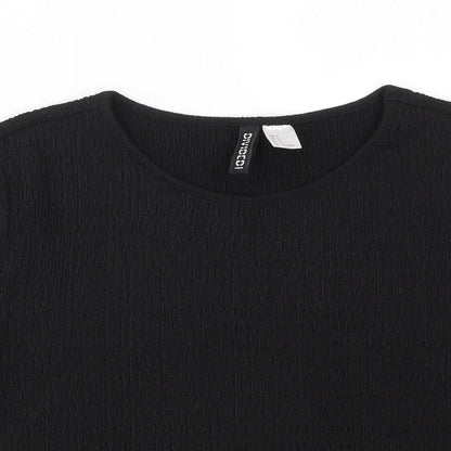 H&M Womens Black   Basic T-Shirt Size L